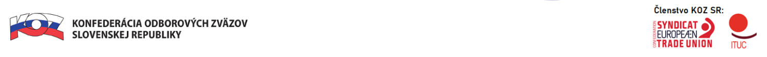 Moodle - Konfederácia odborových zväzov Slovenskej republiky
